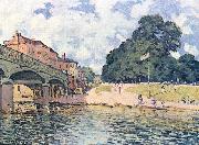 Alfred Sisley Brucke von Hampton Court Sweden oil painting artist